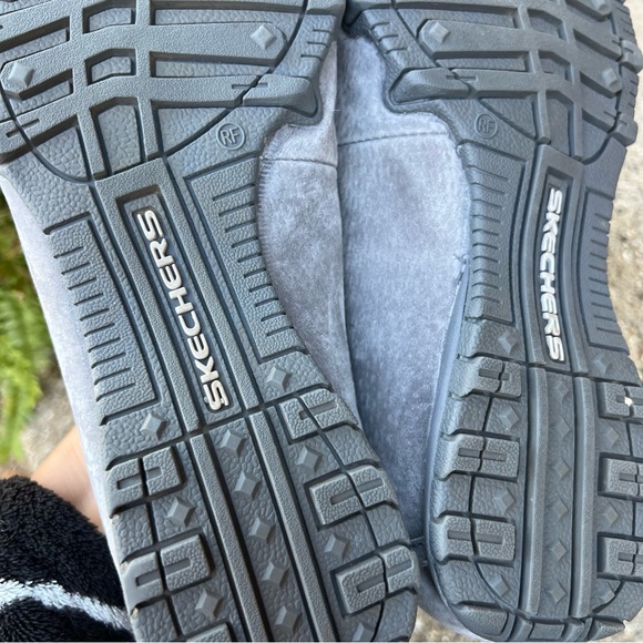 SKECHERS Grey Suede Bikers Expressway Slip Ons Womens Sz 10 Loafer Moccasin - Picture 11 of 14